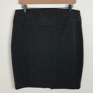 Express Design Studio Gray Career Business Pencil Skirt
